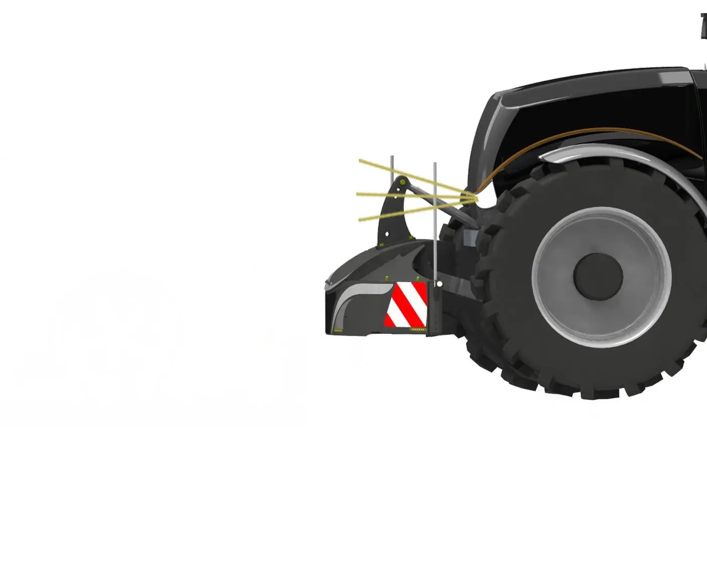 Un tractorbumper no tapa los faros del tractor