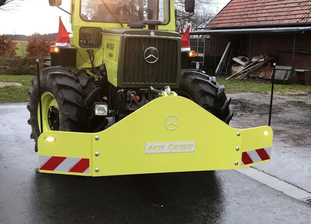 Self-built tractor bumper